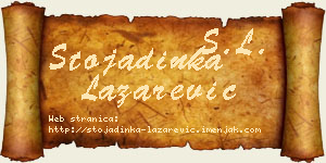 Stojadinka Lazarević vizit kartica